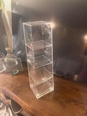 Clear Acrylic 4-Tier Organizer Storage Tower